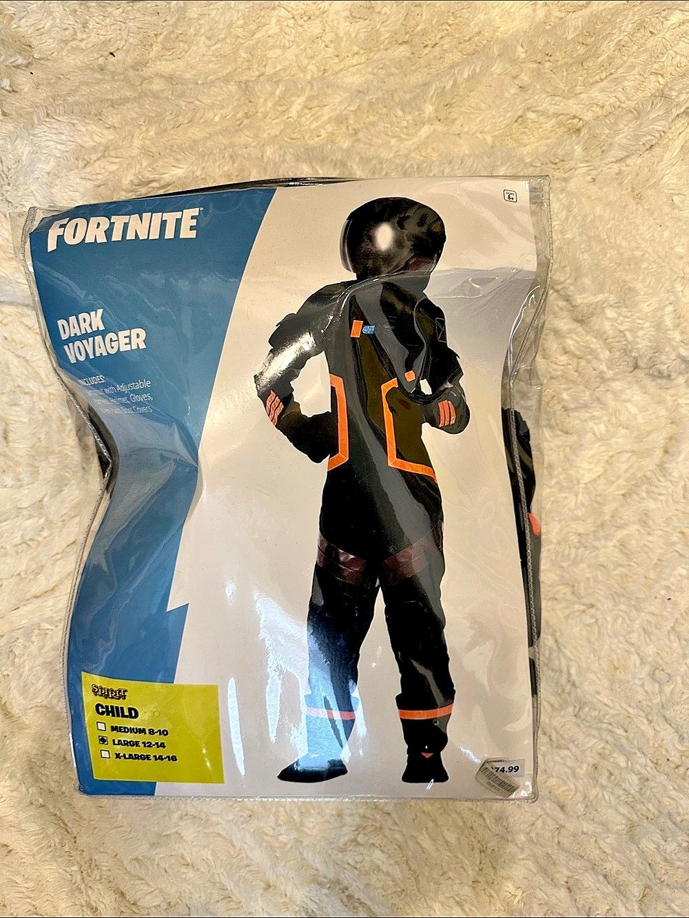 RARE!! Spirit Halloween Dark Voyager Kids Halloween Costume Size Large NWT
